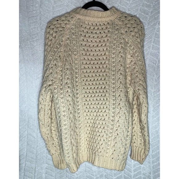 Glencolumbkille Wool Knit Cardigan Sweater - Picture 2 of 4
